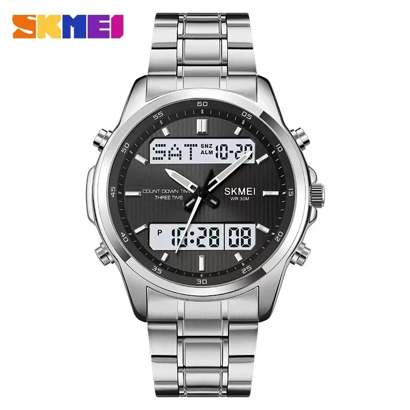 Digital Timer Countdown - Skmei Mens Back Light Sport Watch