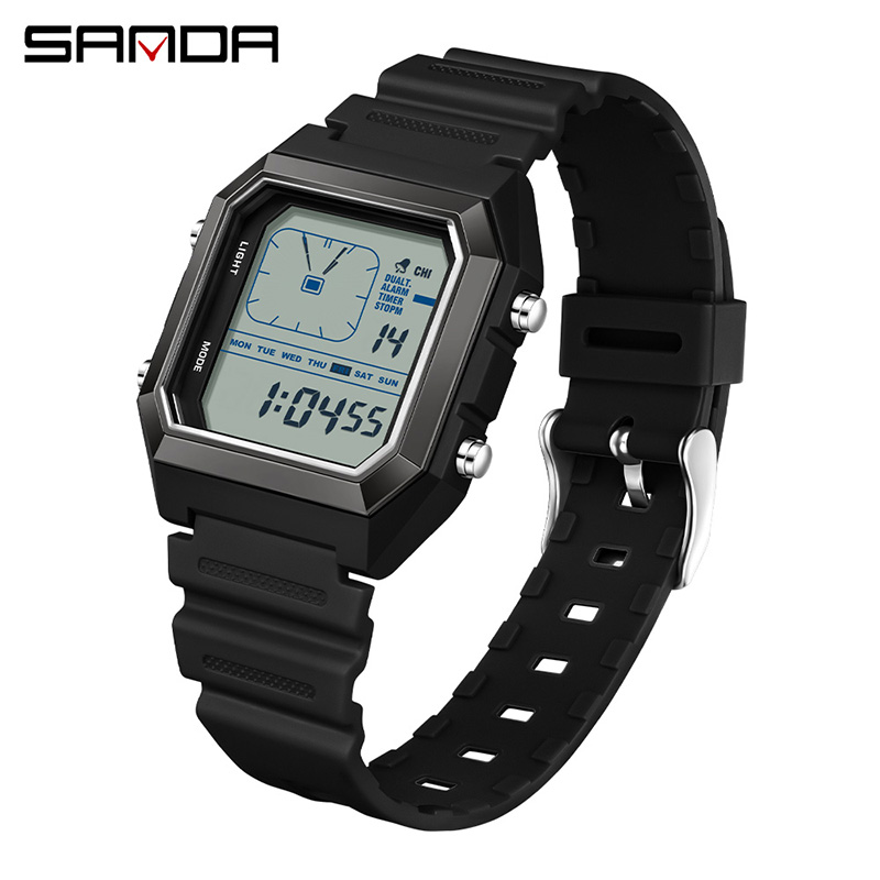 Digital Timer Countdown - SANDA 6307 Nuovo Orologio Digitale Multifunzione