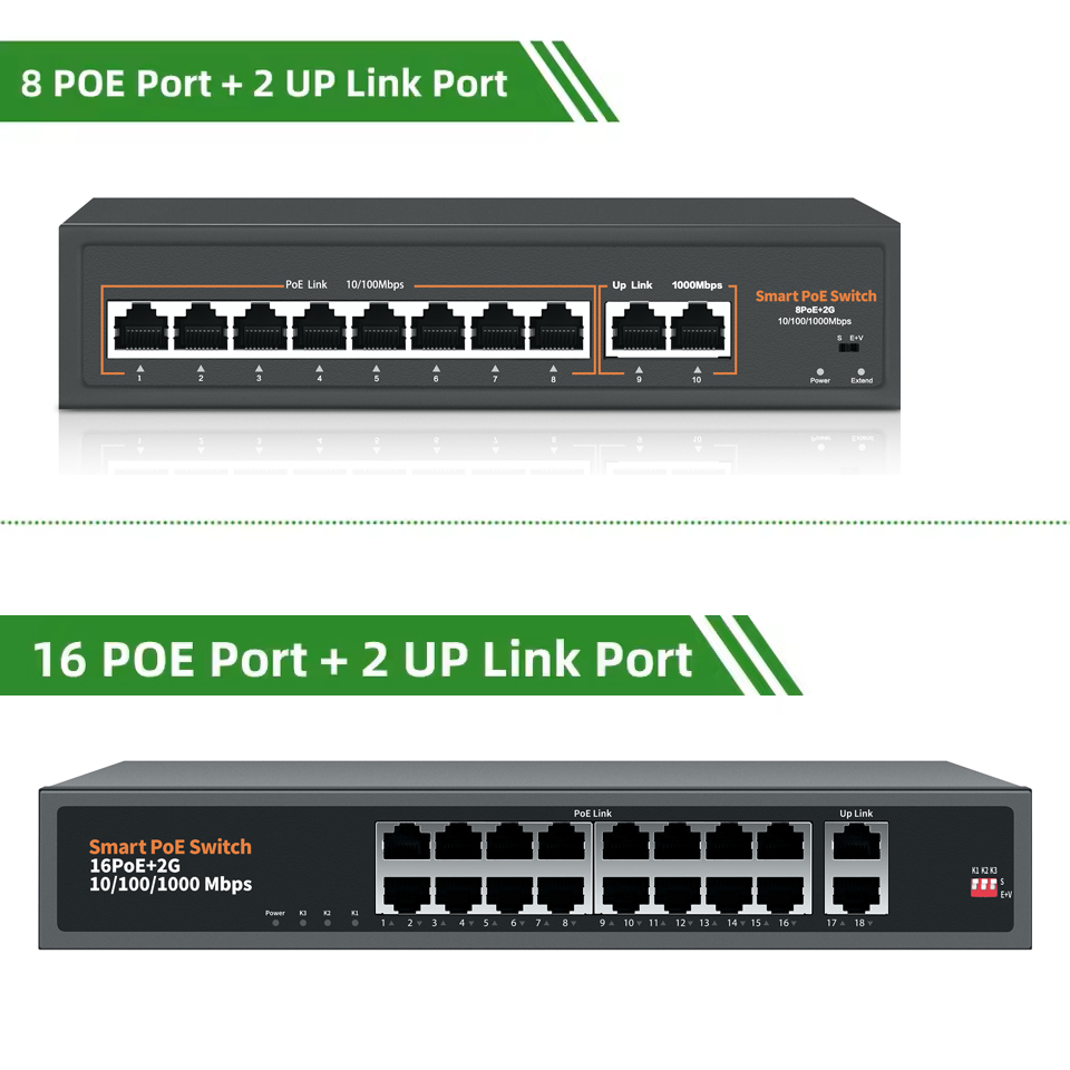 Switch POE 48V-52V POE 8/16 po - Ethernet Switch 8 Port recensione e prezzo