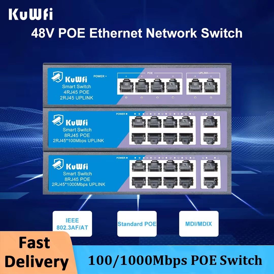 Switch POE KuWFi Switch Ethern - Ethernet Switch 8 Port recensione e prezzo