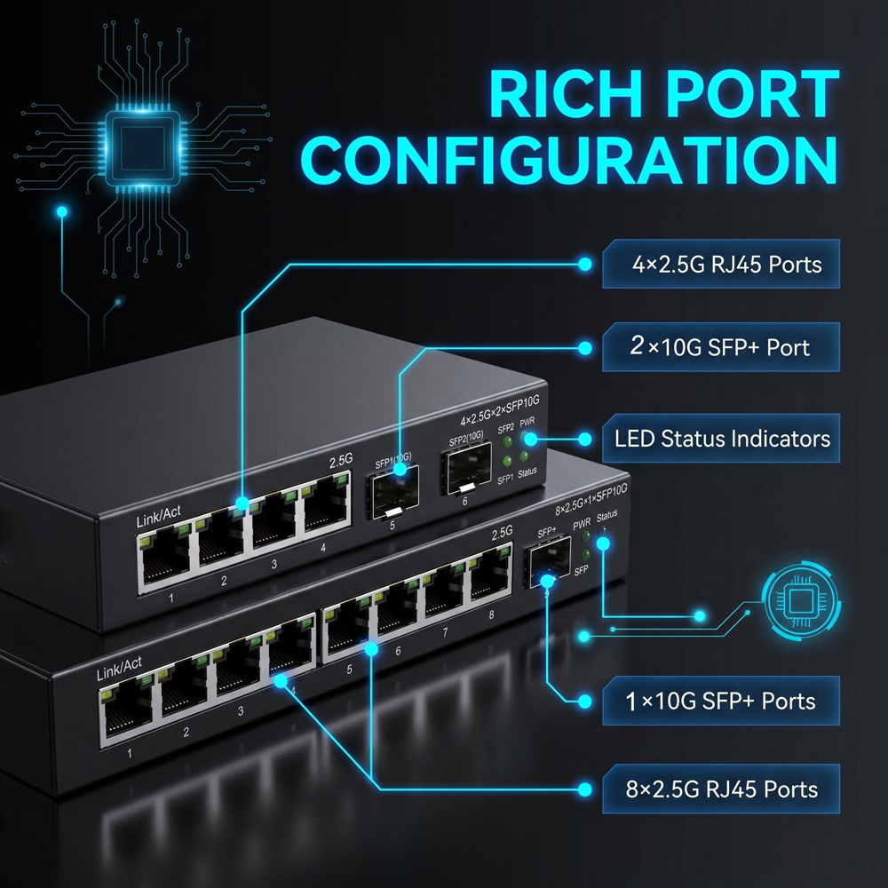 Switch Ethernet 2.5G 4/8 Porte - Ethernet Switch 8 Port recensione e prezzo