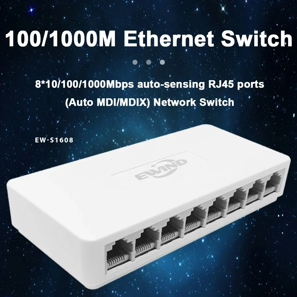 Nuovo switch Ethernet 10/100/1 - Ethernet Switch 8 Port recensione e prezzo